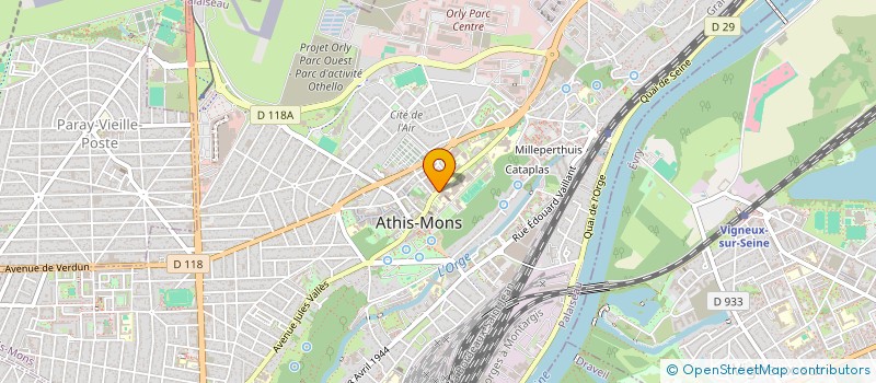 localisation de l'entreprise MONSIEUR MD AMIN à ATHIS-MONS