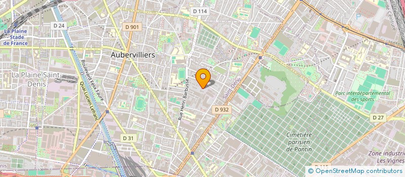 localisation de l'entreprise MONSIEUR MD AMINUL ISLAM  AUBERVILLIERS