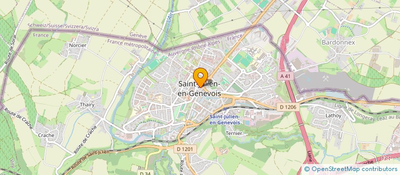 localisation de l'entreprise MONSIEUR MD HOSEN  SAINT-JULIEN-EN-GENEVOIS