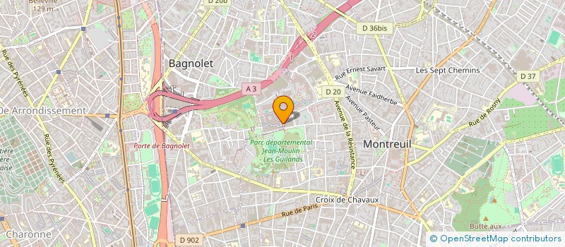 localisation de l'entreprise MONSIEUR MD ISLAM UDDIN à BAGNOLET