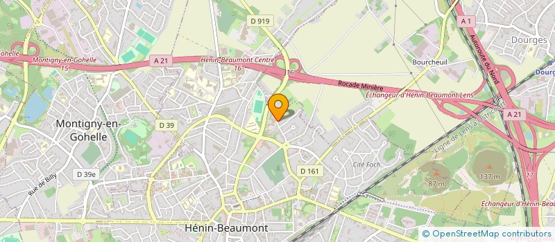 localisation de l'entreprise MONSIEUR MD JAFOR AHMED  HENIN-BEAUMONT