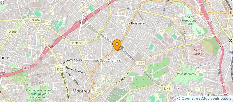 localisation de l'entreprise MONSIEUR MD MONIRUZZAMAN MONIR à MONTREUIL