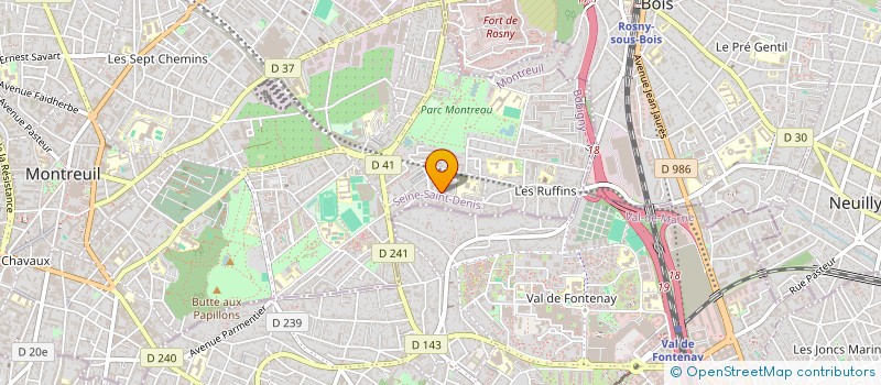 localisation de l'entreprise MONSIEUR MEBAREK KERROUMI à MONTREUIL