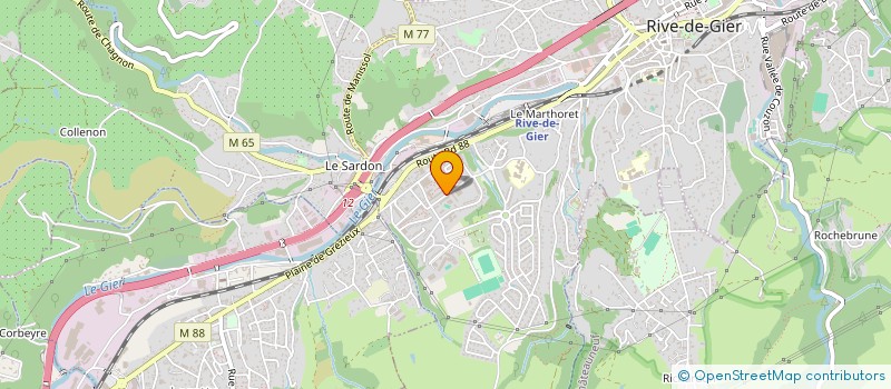localisation de l'entreprise MONSIEUR MEBROUK BENZERROUG à RIVE-DE-GIER