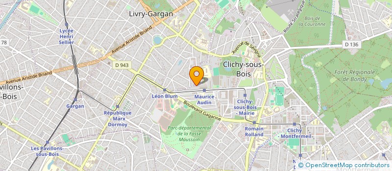localisation de l'entreprise MONSIEUR MEBROUK BOUDIAF à CLICHY-SOUS-BOIS