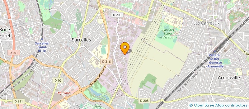localisation de l'entreprise MONSIEUR MEBROUK DOUS à SARCELLES