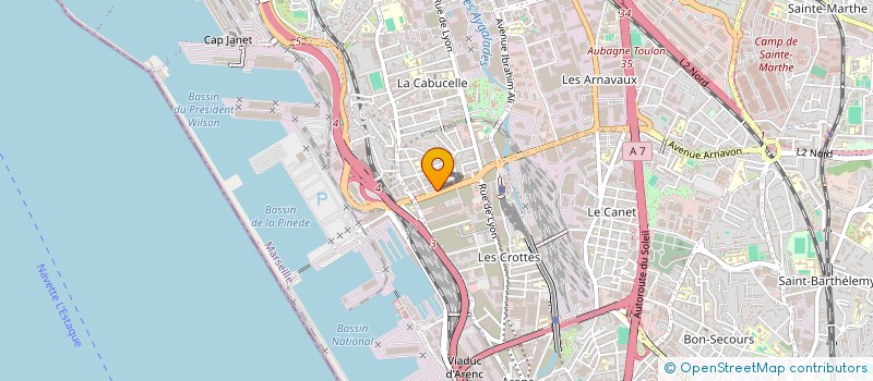 localisation de l'entreprise MONSIEUR MEBROUK MOUKAH  MARSEILLE