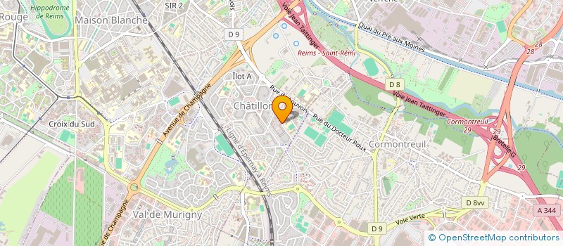 localisation de l'entreprise MONSIEUR MECHAK FAGBOHOUN  REIMS