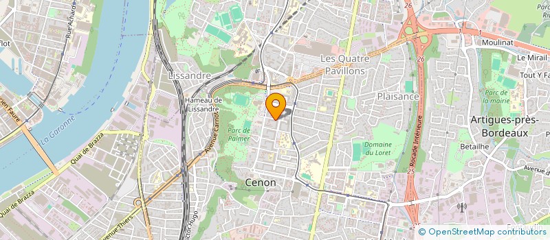 localisation de l'entreprise MONSIEUR MECHATI BOUDEBZA  CENON