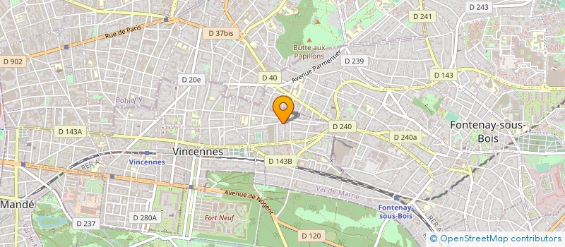 localisation de l'entreprise MONSIEUR MED ANOUAR BEN ZALAMIA à VINCENNES