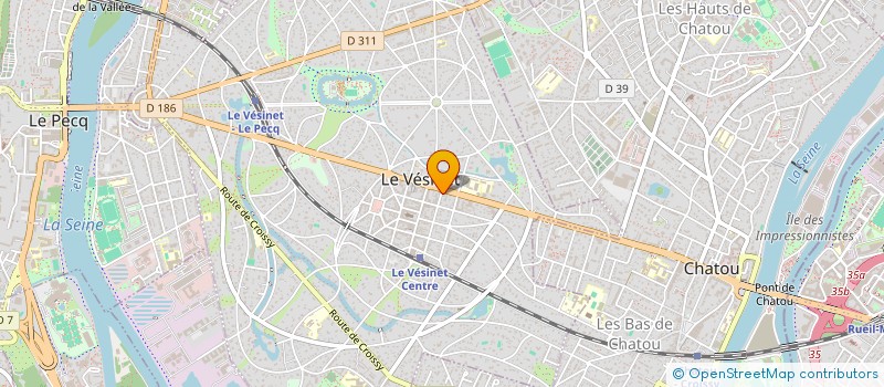 localisation de l'entreprise MONSIEUR MED HEMDANE  LE VESINET