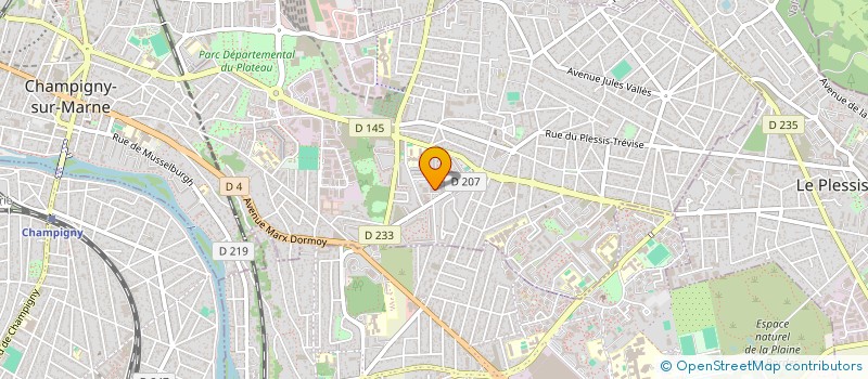 localisation de l'entreprise MONSIEUR MEDARD PARFAIT AKOSSI CHISLAIN RODRIGUE à CHAMPIGNY-SUR-MARNE