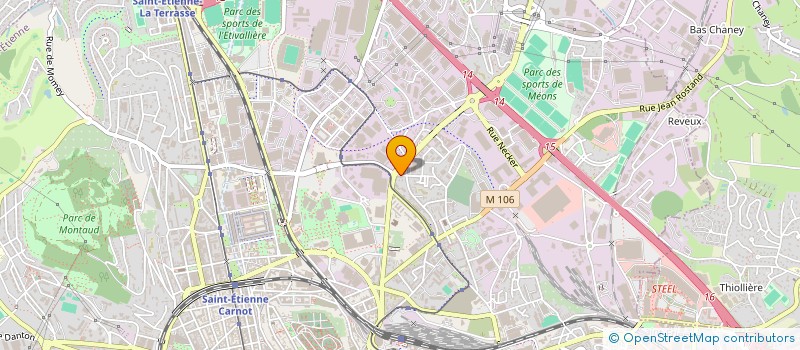 localisation de l'entreprise MONSIEUR MEDDY MEFTAH  SAINT-ETIENNE