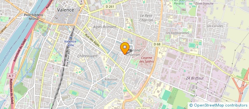 localisation de l'entreprise MONSIEUR MEDERIC BAUJOIN  VALENCE