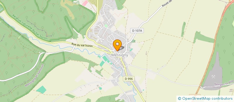localisation de l'entreprise MONSIEUR MEDERIC BERNARD à MESSIGNY-ET-VANTOUX