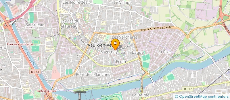 localisation de l'entreprise MONSIEUR MEDERIC CLEM à VAULX-EN-VELIN