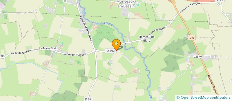 localisation de l'entreprise MONSIEUR MEDERIC FIERVILLE  GUERON