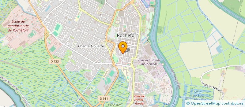 localisation de l'entreprise MONSIEUR MEDERIC LEBRETON  ROCHEFORT