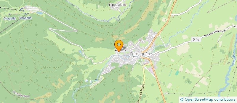 localisation de l'entreprise MONSIEUR MEDERIC LENZI  FORMIGUERES