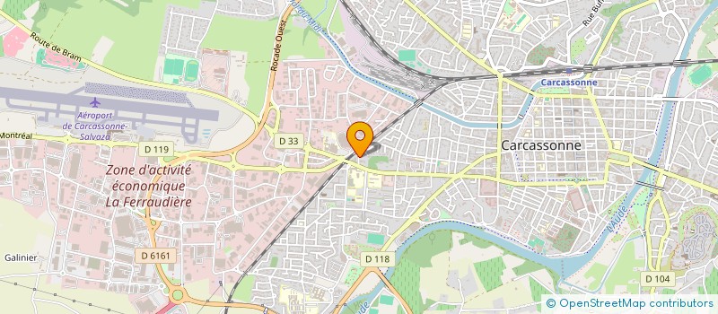 localisation de l'entreprise MONSIEUR MEDERIC MARTINEAU  CARCASSONNE