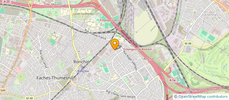 localisation de l'entreprise MONSIEUR MEDERIC RAMAUT  RONCHIN