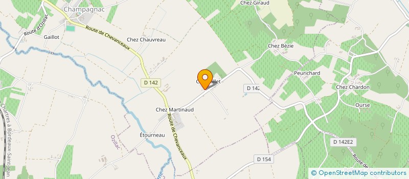 localisation de l'entreprise MONSIEUR MEDERIC ROUSSELIERE à CHAMPAGNAC