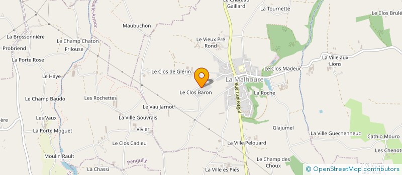 localisation de l'entreprise MONSIEUR MEDERIC SEITE  LA MALHOURE