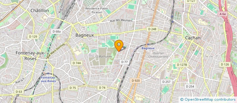 localisation de l'entreprise MONSIEUR MEDGAR KOFFI à BAGNEUX