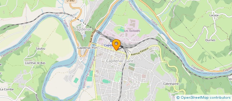 localisation de l'entreprise MONSIEUR MEDHAT KOZMAN  CAPDENAC-GARE