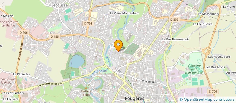 localisation de l'entreprise MONSIEUR MEDHI ANGELIE  FOUGERES