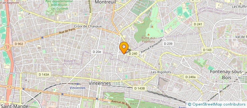 localisation de l'entreprise MONSIEUR MEDHI AOUINA à MONTREUIL
