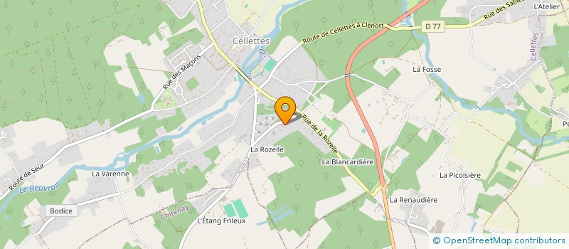 localisation de l'entreprise MONSIEUR MEDHI AVRAIN à CELLETTES