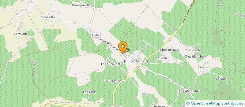 localisation de l'entreprise MONSIEUR MEDHI CHARBONNIER à JUILLAC-LE-COQ