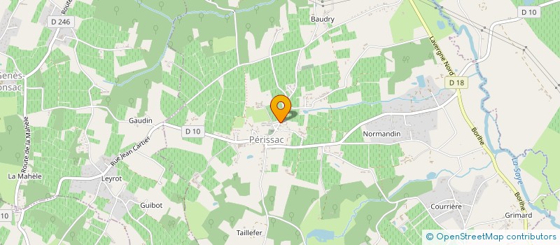 localisation de l'entreprise MONSIEUR MEDHI DELIAUNE  PERISSAC