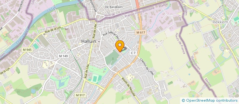 localisation de l'entreprise MONSIEUR MEDHI FERREIRA  HALLUIN