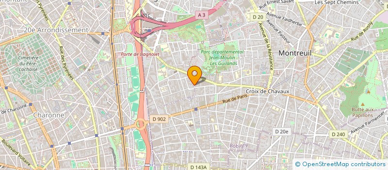 localisation de l'entreprise MONSIEUR MEDHI GENIN  BAGNOLET