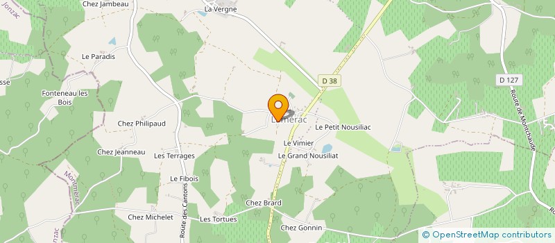 localisation de l'entreprise MONSIEUR MEDHI JOUMIER à CRITEUIL-LA-MAGDELEINE