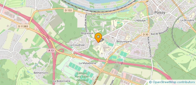 localisation de l'entreprise MONSIEUR MEDHI MAULINE  POISSY