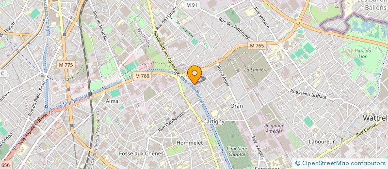 localisation de l'entreprise MONSIEUR MEDHI MOH  ROUBAIX