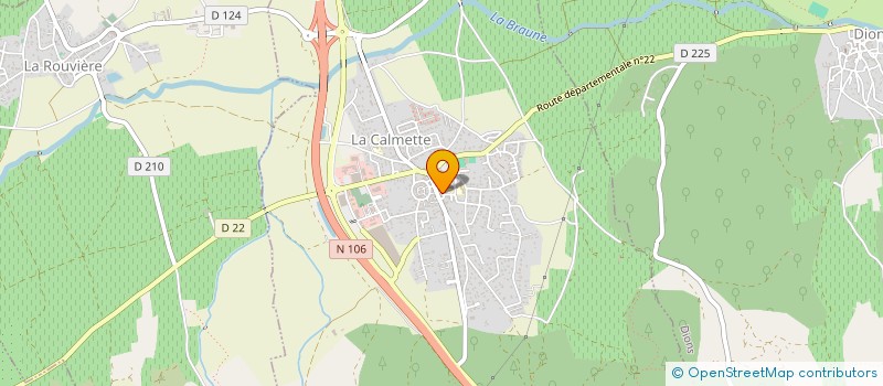 localisation de l'entreprise MONSIEUR MEDHI REGUIA  LA CALMETTE