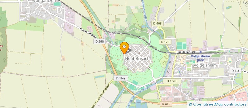 localisation de l'entreprise MONSIEUR MEDHI RITTER  NEUF-BRISACH