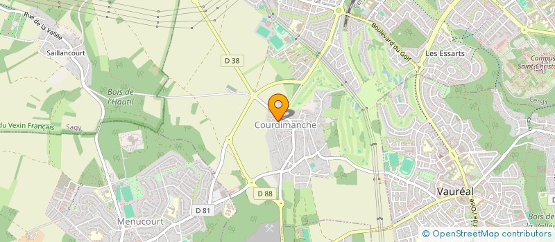 localisation de l'entreprise MONSIEUR MEDHY BENLAKHAL  COURDIMANCHE