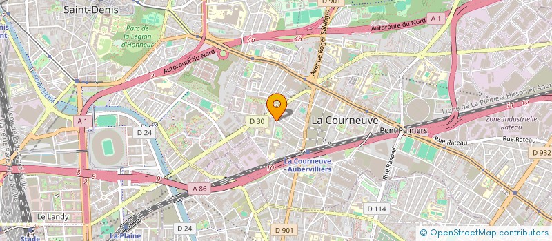 localisation de l'entreprise MONSIEUR MEDI BOUALAM à LA COURNEUVE