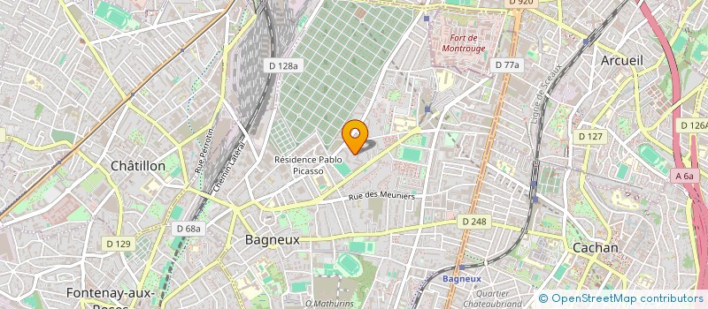 localisation de l'entreprise MONSIEUR MEDICIN CONSTANT  BAGNEUX