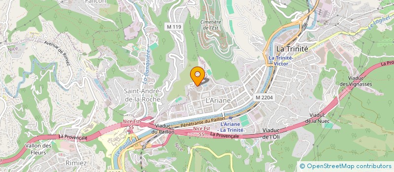 localisation de l'entreprise MONSIEUR MEDJDOUB BOUCHAMA à NICE