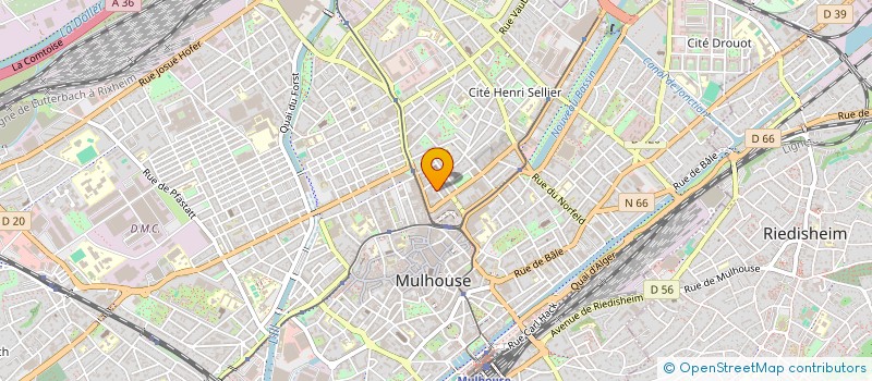 localisation de l'entreprise MONSIEUR MEDJID BENHASNA  MULHOUSE