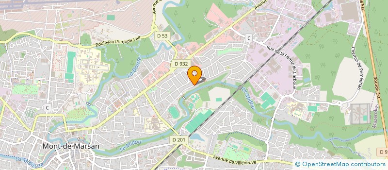 localisation de l'entreprise MONSIEUR MEDOUNE DIEYE  MONT-DE-MARSAN