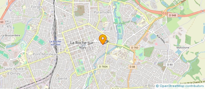 localisation de l'entreprise MONSIEUR MEDRAR KHOGGANI  LA ROCHE-SUR-YON