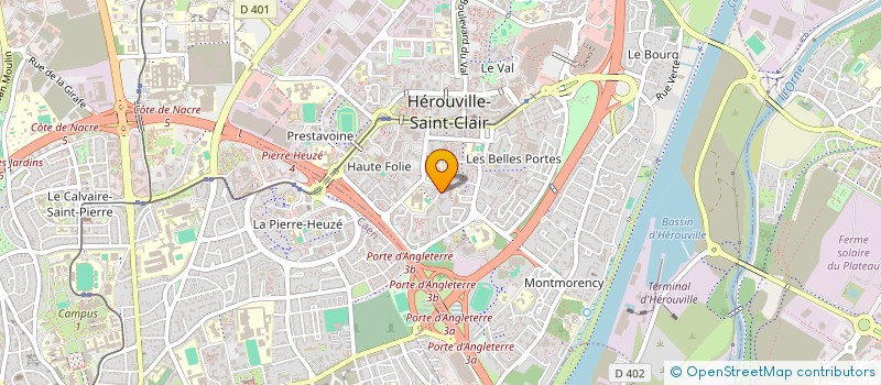 localisation de l'entreprise MONSIEUR MEDRICK BOURGOGNE à HEROUVILLE SAINT CLAIR