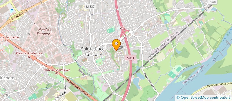 localisation de l'entreprise MONSIEUR MEDY BELMOKHTAR  SAINTE-LUCE-SUR-LOIRE